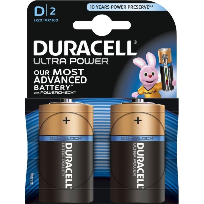 Duracell Dur.Pile.Alcal.Ult.Pow.Lr20X2