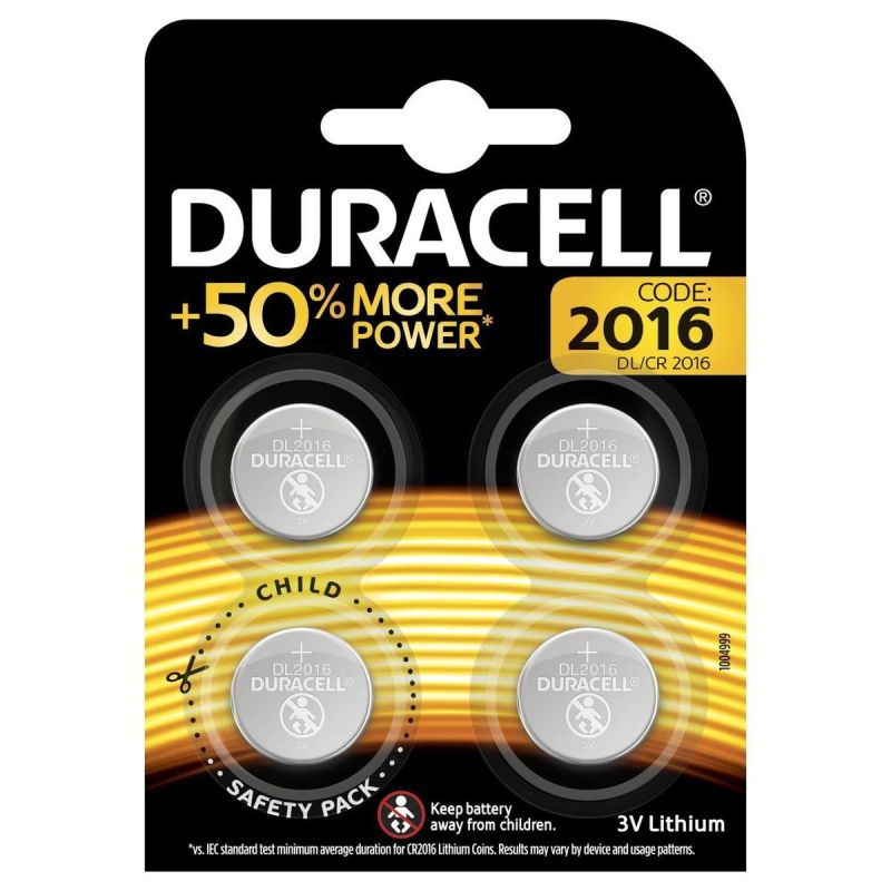 Duracell Piles Cr2016 X4