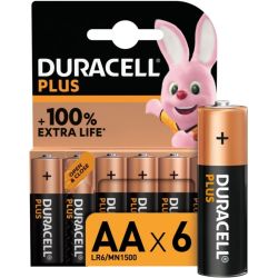 Duracell Plus 100% Aa X 6
