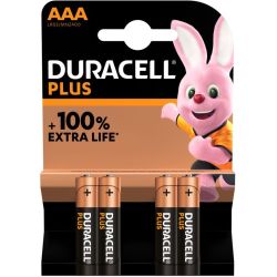Duracell Plus 100% Aaa X4