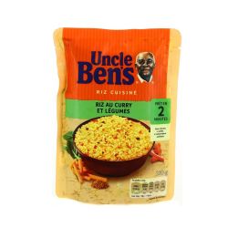 Uncle Ben'S Ben`S Express Basmati Au Curry Et Legumes 250G