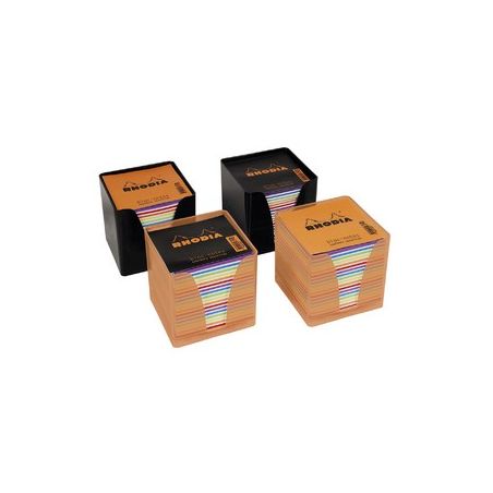 Rhodia Cube Boitier 10X10Coul