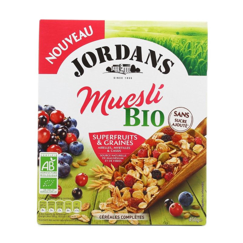 Jordans Jordansmuesli Frts/Grn Bio 450