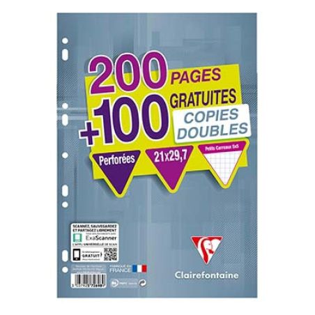 Clairefontaine Copie Dble Petit Carr.200