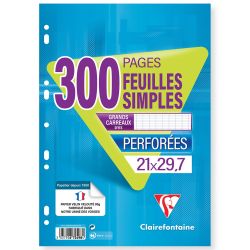 Clairefontaine L.300 Feuillet Mobile A4 Seyes 90G