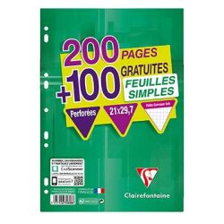 Clairefontaine L.300 Feuilles Simple A4 5X5