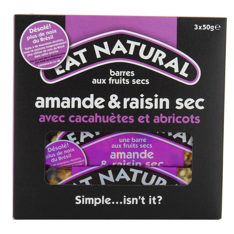 Naive Food Eat Natural Noix Bresil 3X50G