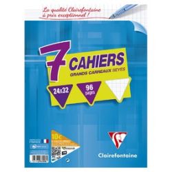 Clairefontaine Clair.7 Cah. 24X32 Seyes 96P