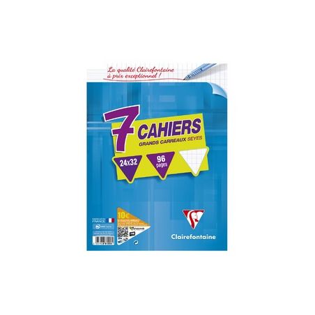 Clairefontaine Clair.7 Cah. 24X32 Seyes 96P