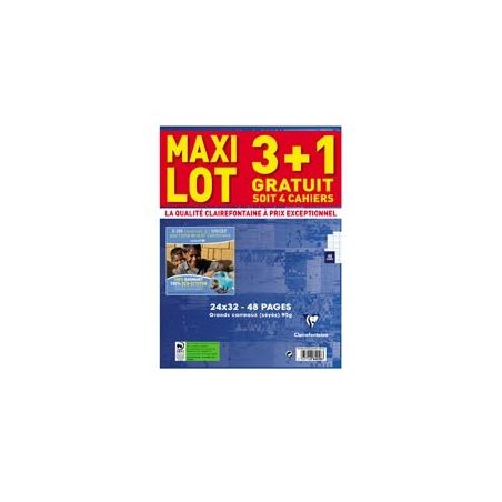 Clairefontaine Clair.4 Cah 24X32 Seyes 48P