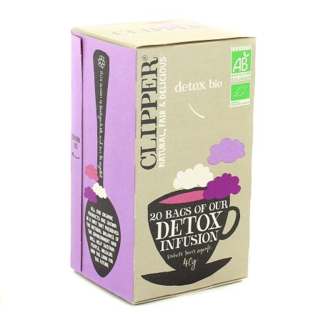 Clipper Infusions Bio Detox : La Boite De 20 Sachets - 40 G