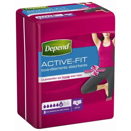 Depend Ssvet Actfit L Fem 4X8