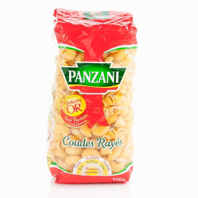 Panzani Coudes Rayes 500G