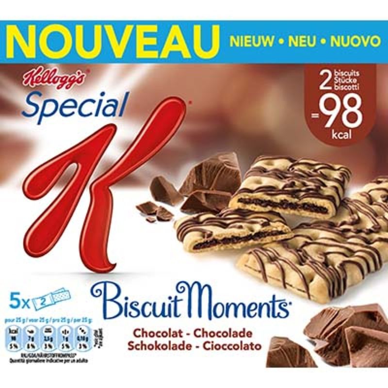 Kellogg'S 5X25G Barre Bons Moments Choco Kelloggs