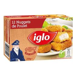 Iglo 250G 12 Nuggets De Poulet