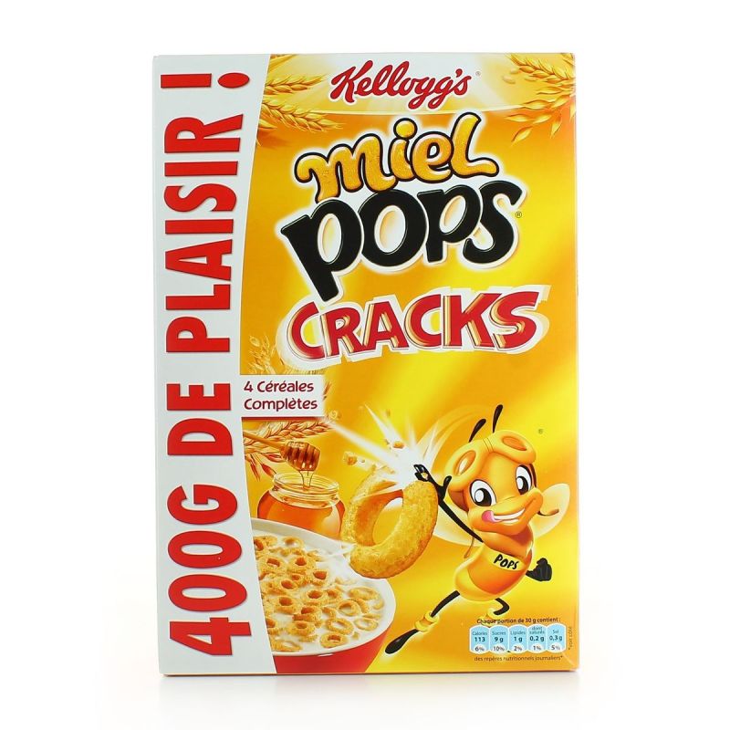 Kellogg'S 400G Miel Pops Cracks Kellogg S