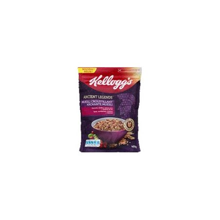 Kellogg'S Muesli Croustillant Épeautre, Airelles, Raisins Secs Et Graines De Lin 400 G