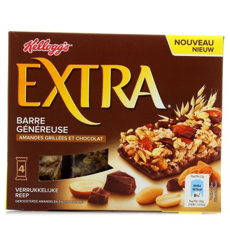 Kellogg'S Barre Extra Choco Amande 4X32G