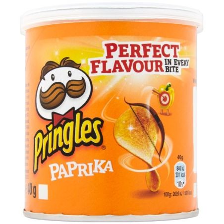 Pringles Chips Tuiles Goût Paprika : La Mini Boîte De 40G