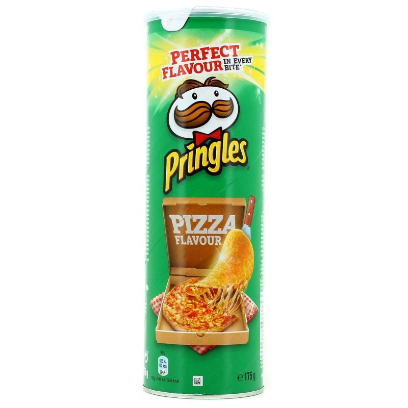 Pringles Biscuits Apéritif Goût Pizza : La Boite De 175G