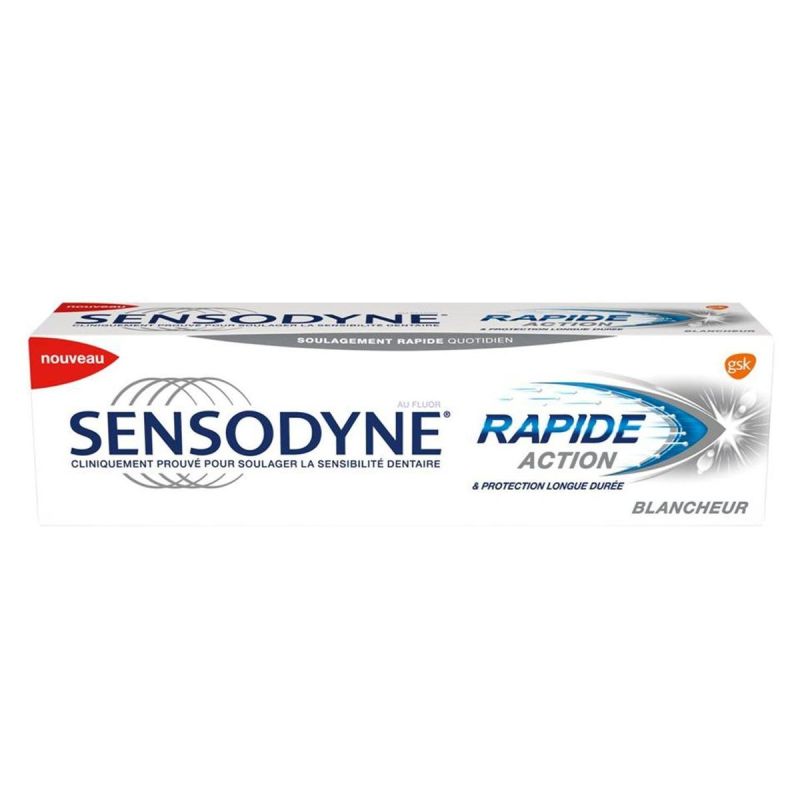 Sensodyne Dentifrice Blancheur Action Rapide : Le Tube De 75 Ml