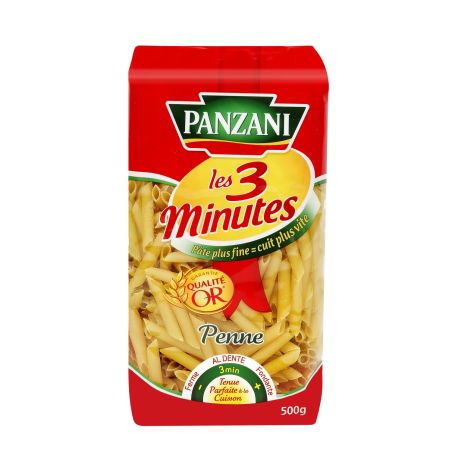 Panzani Pâtes Penne Les 3 Minutes : Le Sachet De 500 G