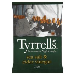 Tyrrell'S Tyrells Chips Sel/Vinaigre 40G
