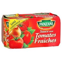 Panzani Sauce Tomate Fraîche Brique 2X1/4 380G