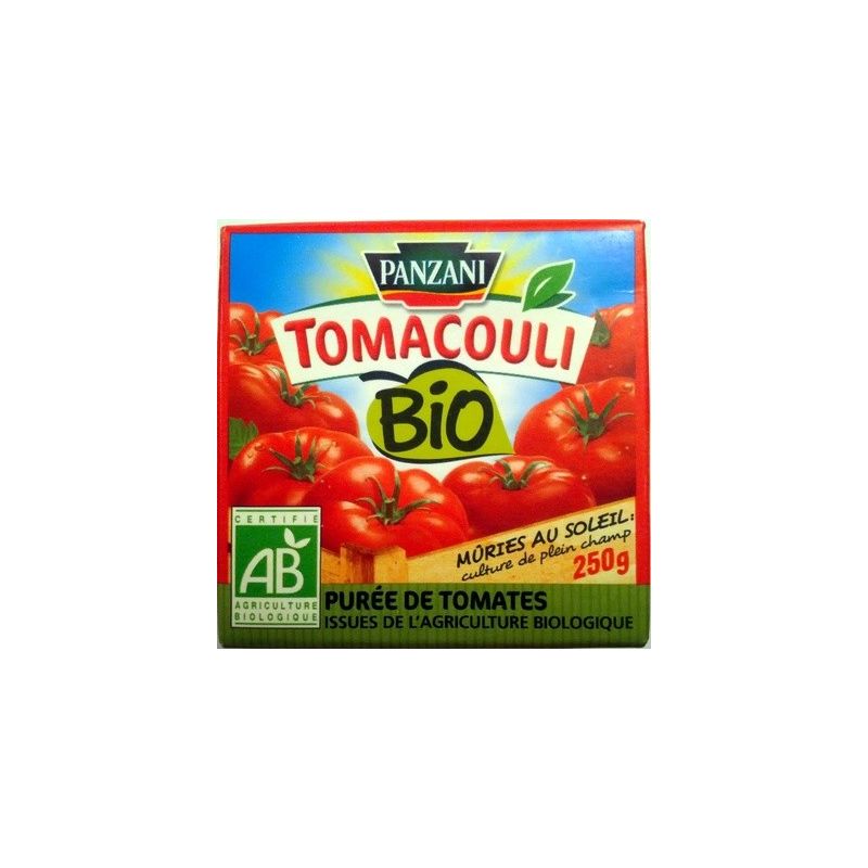 Panzani Purée De Tomate Bio Tomacouli : La Brique 250G