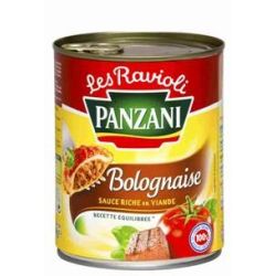 Panzani Plat Cuisiné Ravioli Bolognaise : La Boite De 800 G