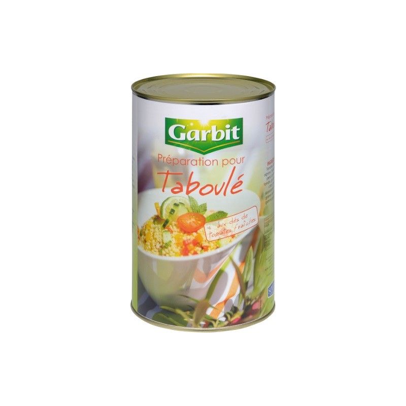 Garbit Légumes Pour Taboulé À L'Huile D'Olive Boite 5/1 4Kg