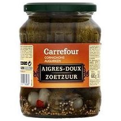 Carrefour 72Cl Cornichons Aigre Doux Crf