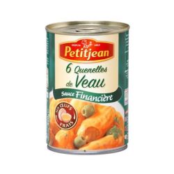 William Saurin Plat Cuisiné Quenelles Veau Sauce Financière Petitjean : La Boite De 400 G
