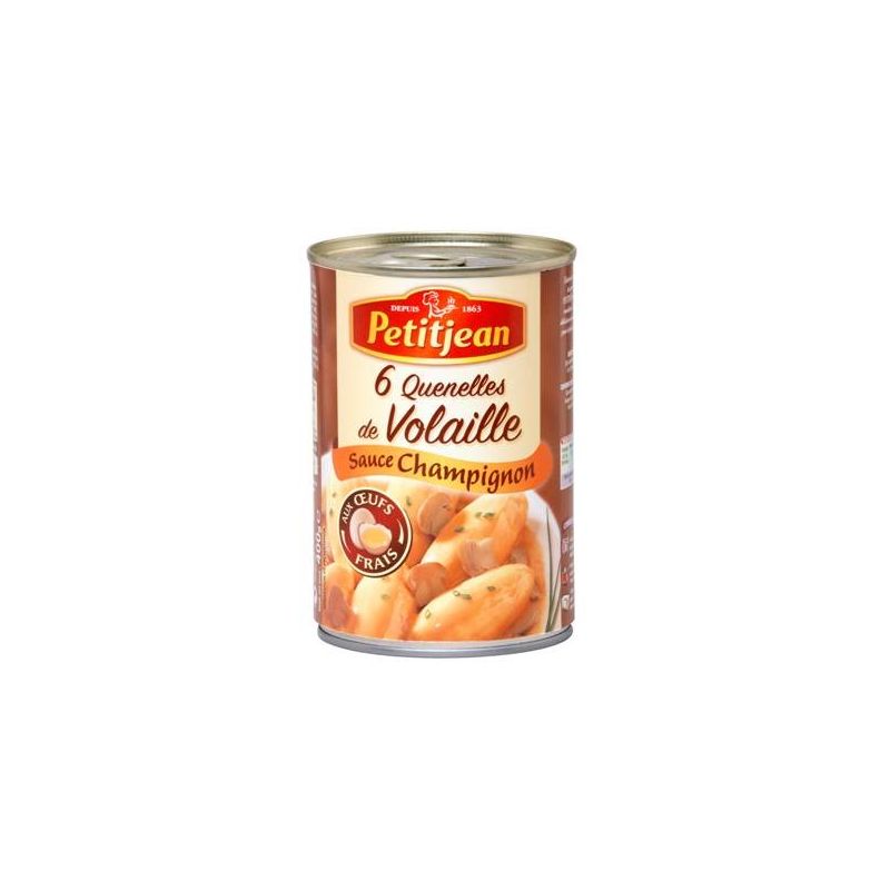 William Saurin Quenelles De Volaille Forestière Petitjean : La Boite 400 G