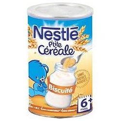 Nestlé Céréales Bébé 6+ Mois Biscuité P'Tite Céréale  : La Boite De 400 G