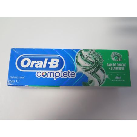 Oral B 75Ml Dentifrice Complet Bain De Bouche Blancheur