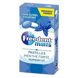 Freedent Mints Pastilles Sans Sucres Avec Édulcorants Au Goût Menthe Forte 18G
