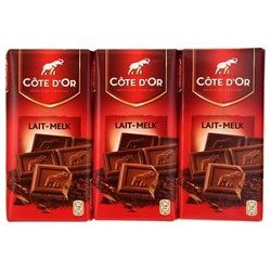 Cote D'Or D Or Chocolat Lait Tablettes 3X100G