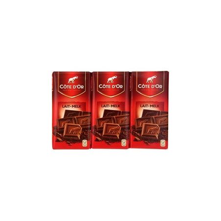 Cote D'Or D Or Chocolat Lait Tablettes 3X100G