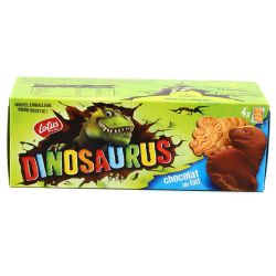 Lotus Dinosaurus Biscuits Nappés De Chocolat Au Lait, Sachets Fraîcheur 4X3 : Le Paquet 225 G