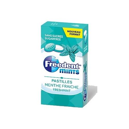Freedent Mints Pastilles Sans Sucres Avec Édulcorants Au Goût Menthe Fraiche 18G