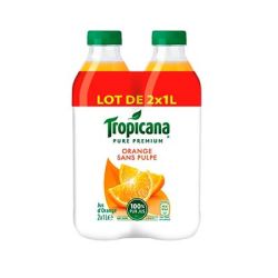 Tropicana Pj Orange Sans Pulpe Bouteille Plastique 2X1L Os