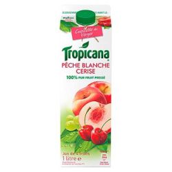 Tropicana 1L Pure Premium Fruit Saison Pomme/Rhubarbe/Framboise