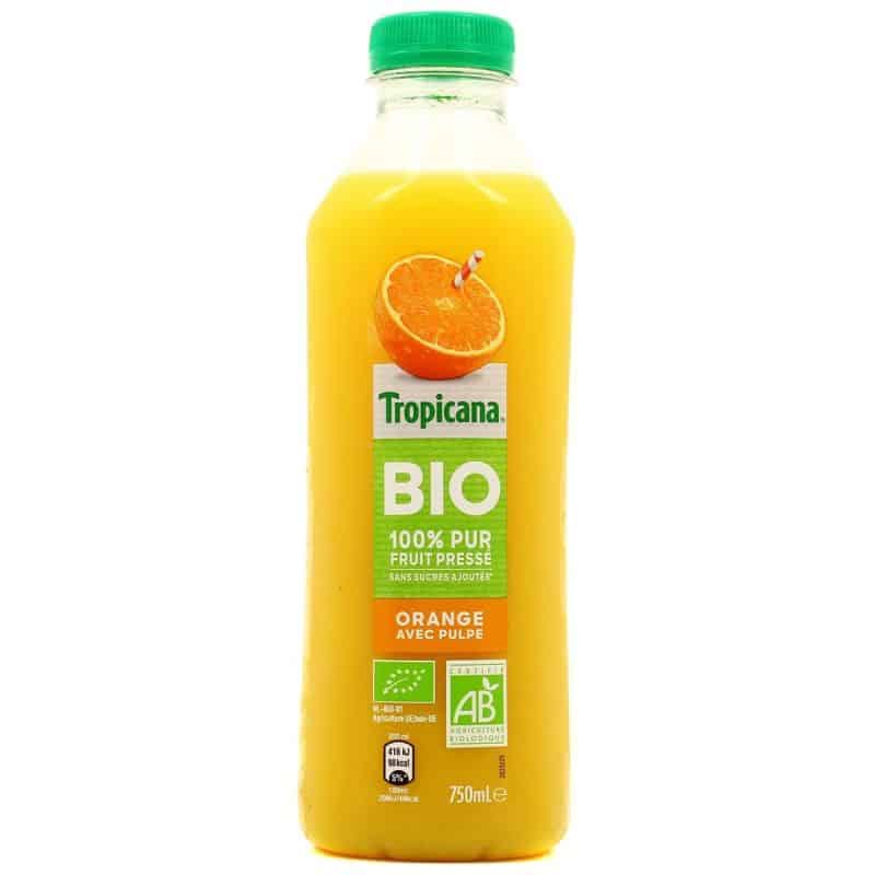 Tropicana Tpp Bio Orange Avec Pulpe 75Cl