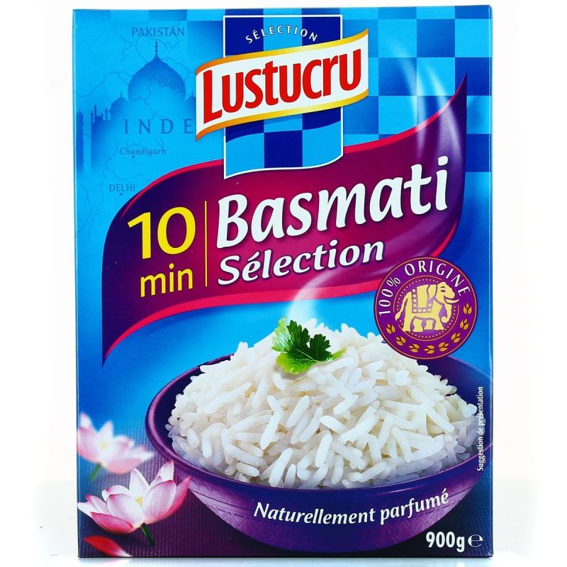 Lustucru Riz Basmati 10Mn : Le Paquet De 900 G