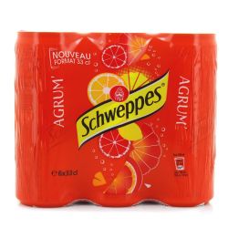 Schweppes Soda Agrum' : Le Pack De 6 Canettes 33Cl