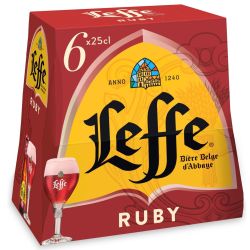 Leffe Abbaye Ruby Btl 6X25Cl