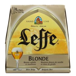 Leffe Blonde Pack 9X25Cl