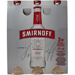 Smirnoff Vodka Ice Boisson Alcoolise Aromatisée 3 X 27,5 Cl