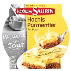 William Saurin Plat Cuisiné Hachis Parmentier Bœuf : L'Assiette De 300 G